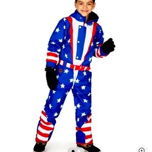 Tipsyelves Americana size XL (12-14) kids snow suit.
